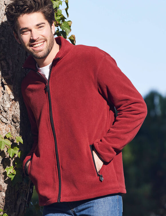 Veste polaire zippée (brique) Veste polaire zippée (brique)